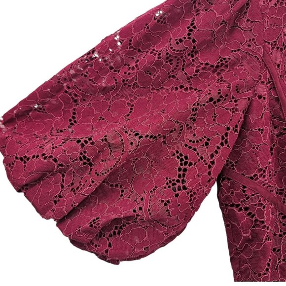 Rachel Parcell Womens Plus Size 14 V-Neck Floral Lace Mini Dress NWT - Picture 4 of 14